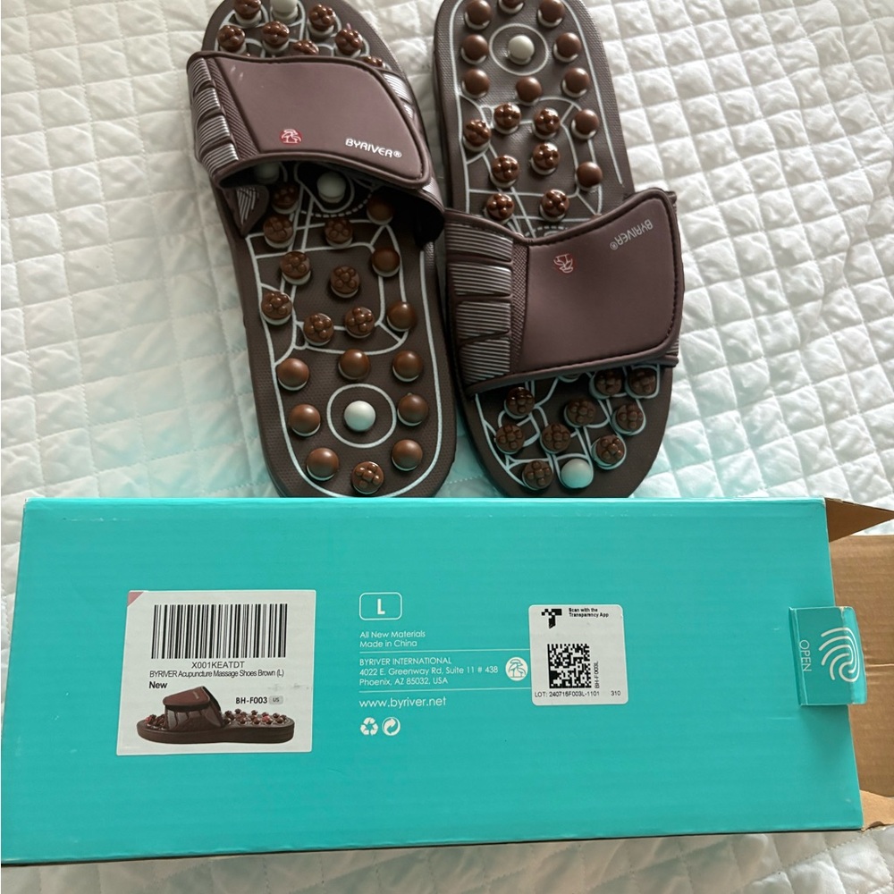 Brown Massage Sandals for Men